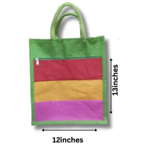 Ecostyle - Large size Elegant Jute bag - 12 x 14 inches