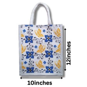 Eco Style - Medium size elegant Canvas bag - 10 x 12 inches